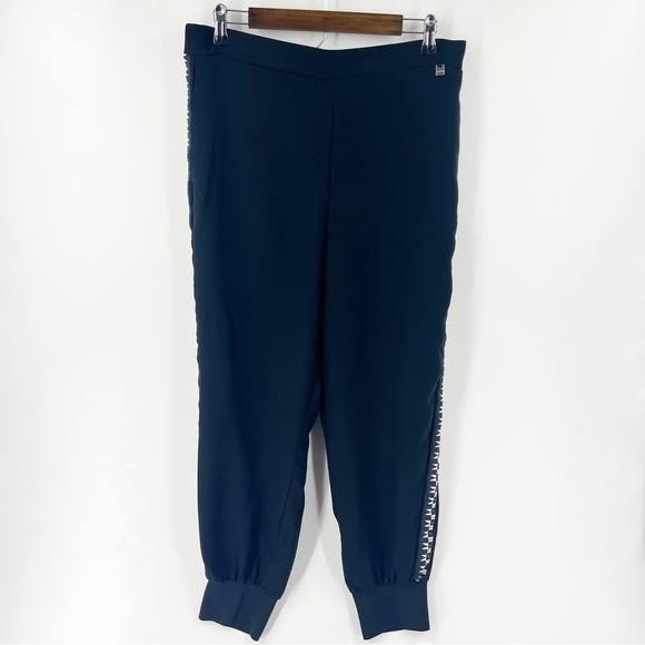 ✅ Ted Baker London Black Elastic Waist Pull-On Side Panel Detail Jogger SIZE 5 L - Picture 4 of 9